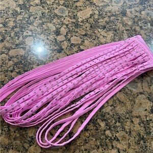 Skims Pink Rhinestone swim strappy skirts